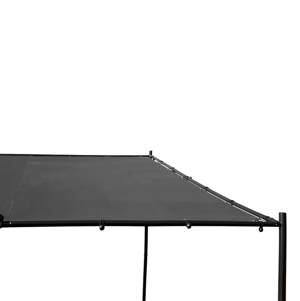 Pergola stalowa do elewacji Jumi, 250 x 250 x 250 cm, czarna