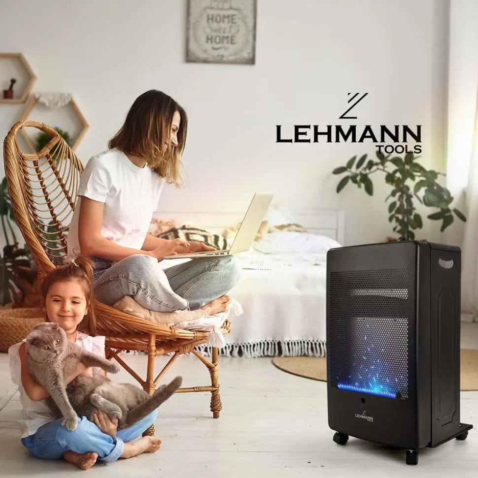 Piecyk gazowy Blue Flame Lehmann Valencia, 3,8 kW, czarny