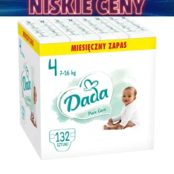 Pieluszki Pure Care 4 Maxi, 7-16 kg, 132 szt., identyfikator wilgotności