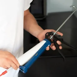 Pistolet do kartuszy, niebieski