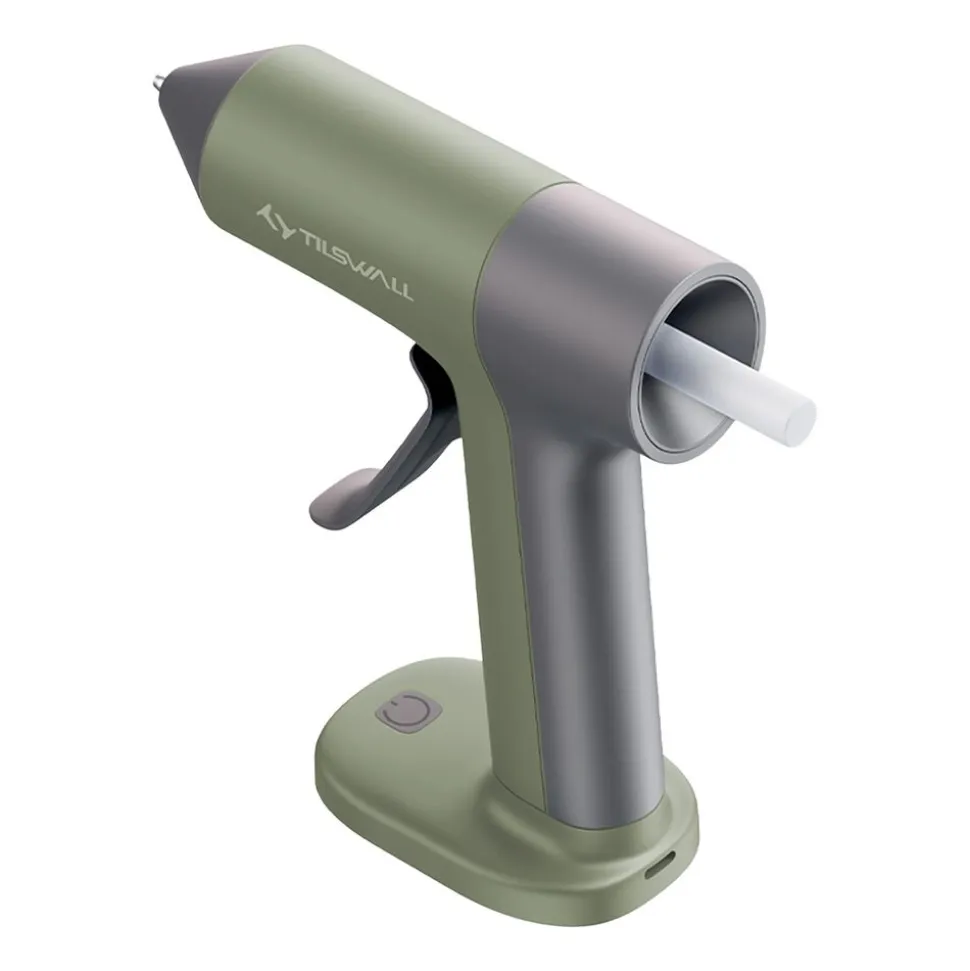 Pistolet do kleju Tilswall 4 V Lite, 2000 mAh, bezprzewodowy, oliwkowy