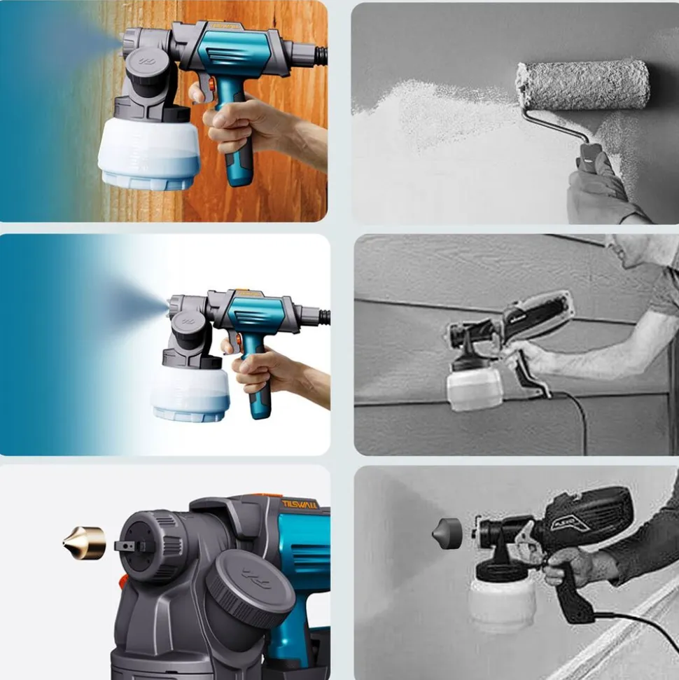 Pistolet natryskowy HVLP Tilswall Shark 800, 800 W, 1,3 l
