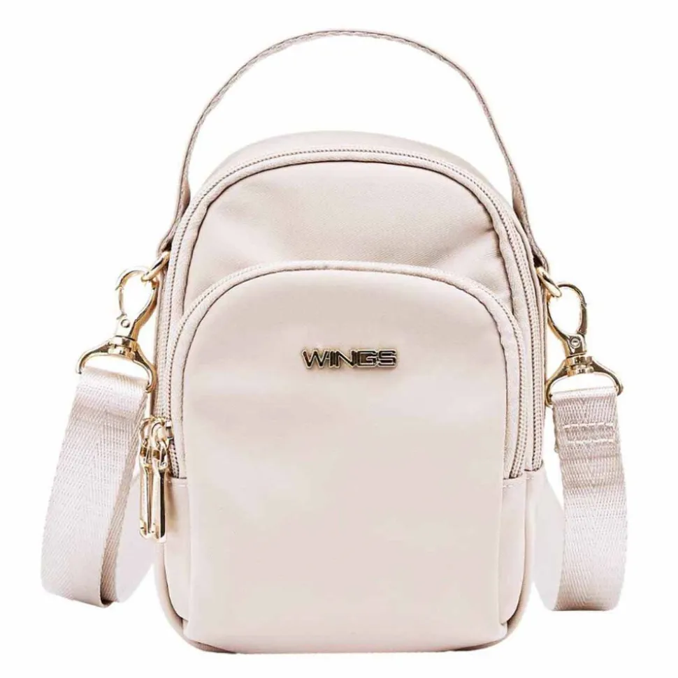 Plecak crossbody Wings Rosella, 1 l, beżowy