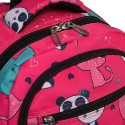 Plecak i piórnik Wings Panda, różowy