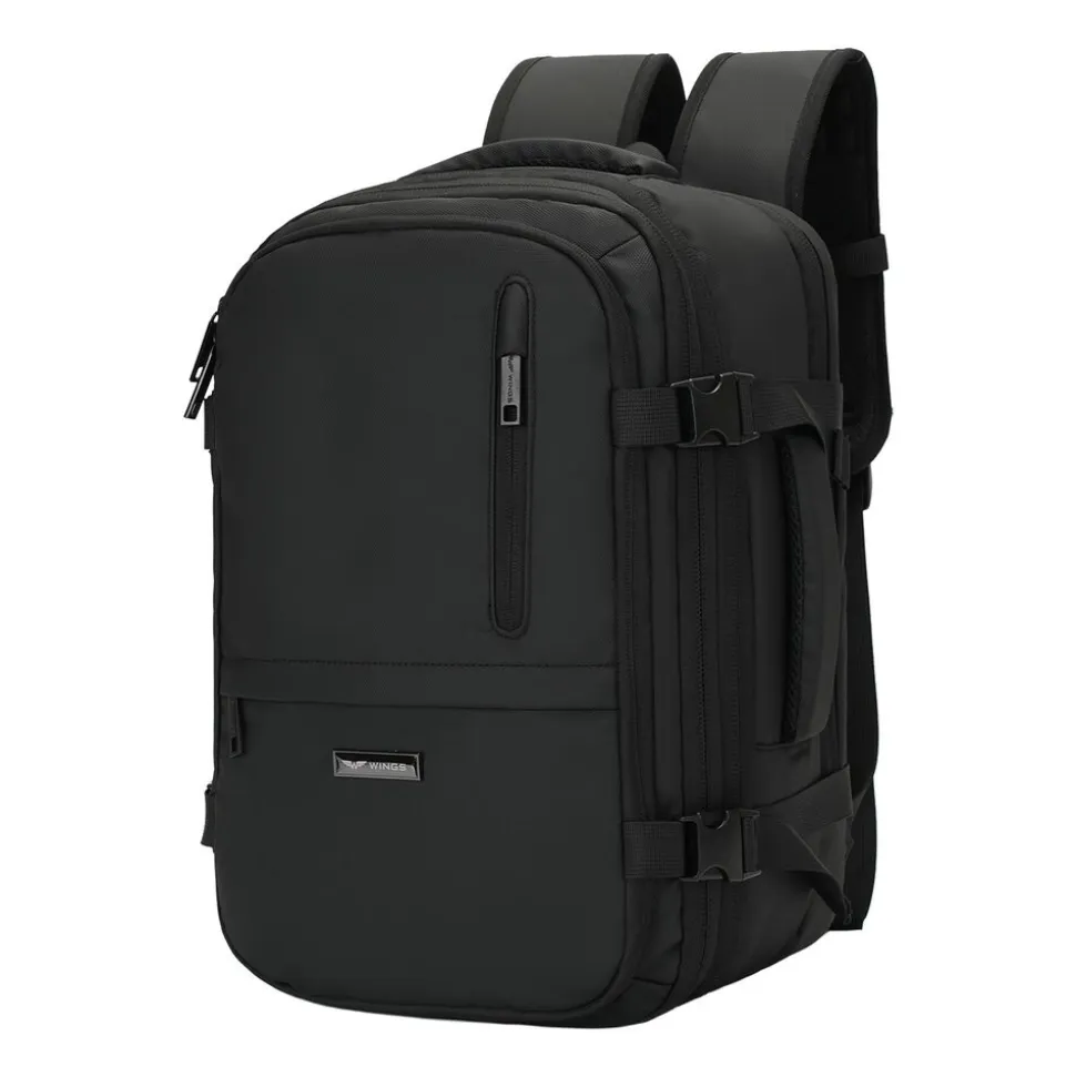 Plecak kompresyjny Wings Vireo, 20 l, z pompką, czarny