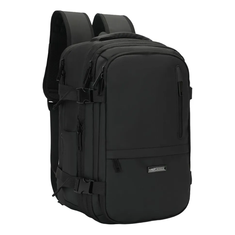 Plecak kompresyjny Wings Vireo, 20 l, z pompką, czarny
