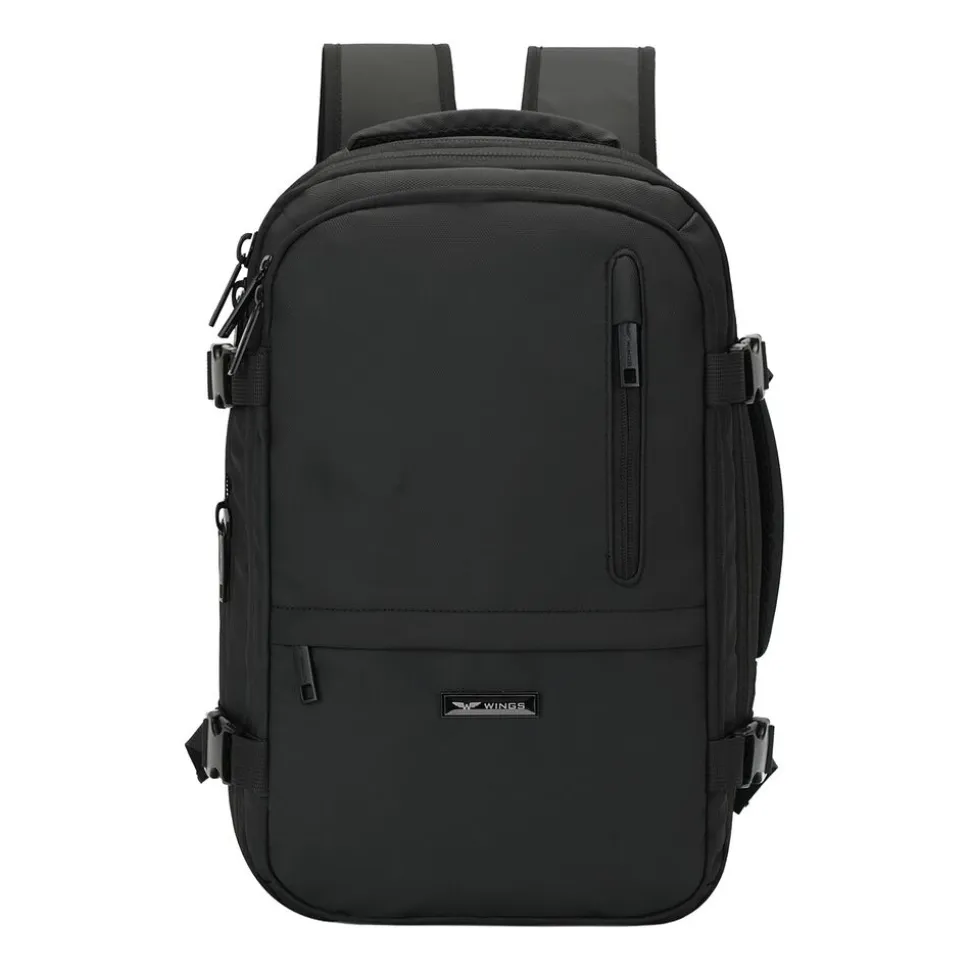Plecak kompresyjny Wings Vireo, 20 l, z pompką, czarny