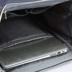 Plecak miejski Himawari, 19 l, z USB, szaro-granatowy