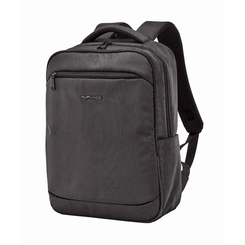 Plecak męski Wings Brant BRT02, 30 x 14 x 43 cm, 18 l, czarny