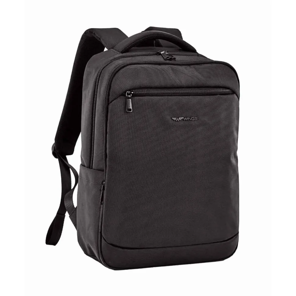 Plecak męski Wings Brant BRT02, 30 x 14 x 43 cm, 18 l, czarny