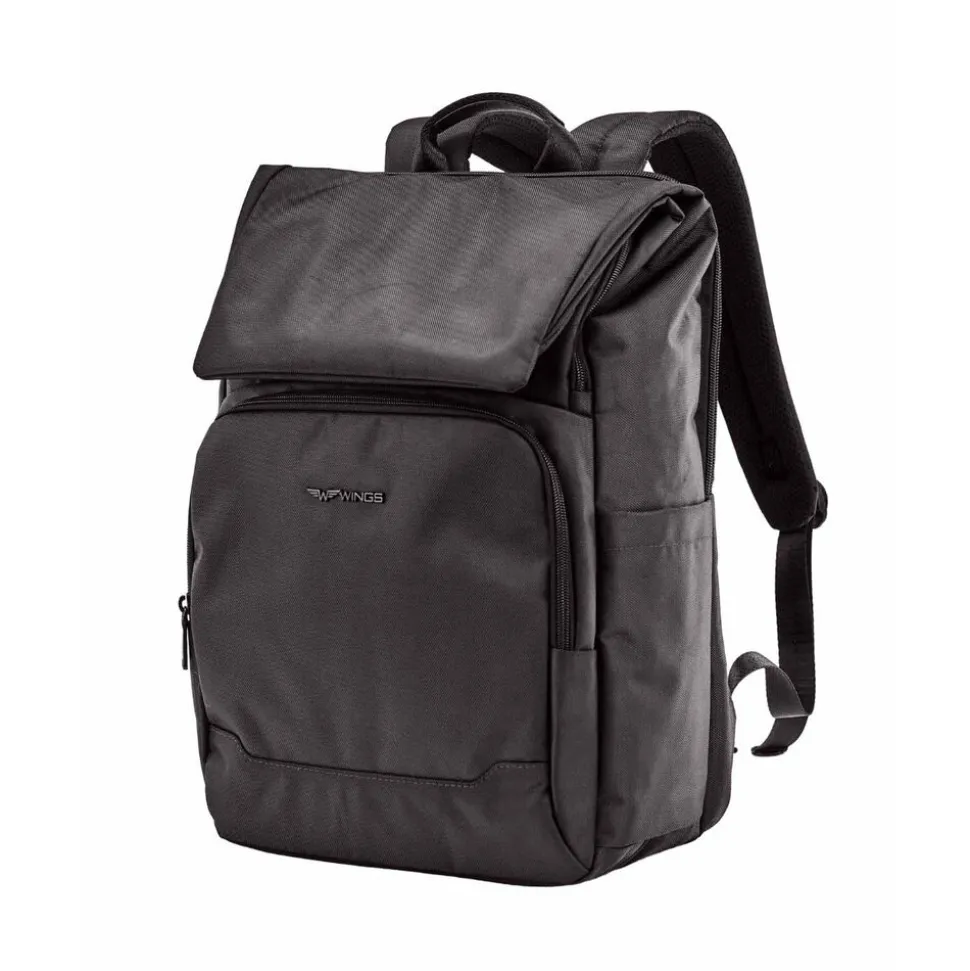Plecak męski Wings Brant BRT01, 29 x 17 x 45 cm, 22 l, czarny