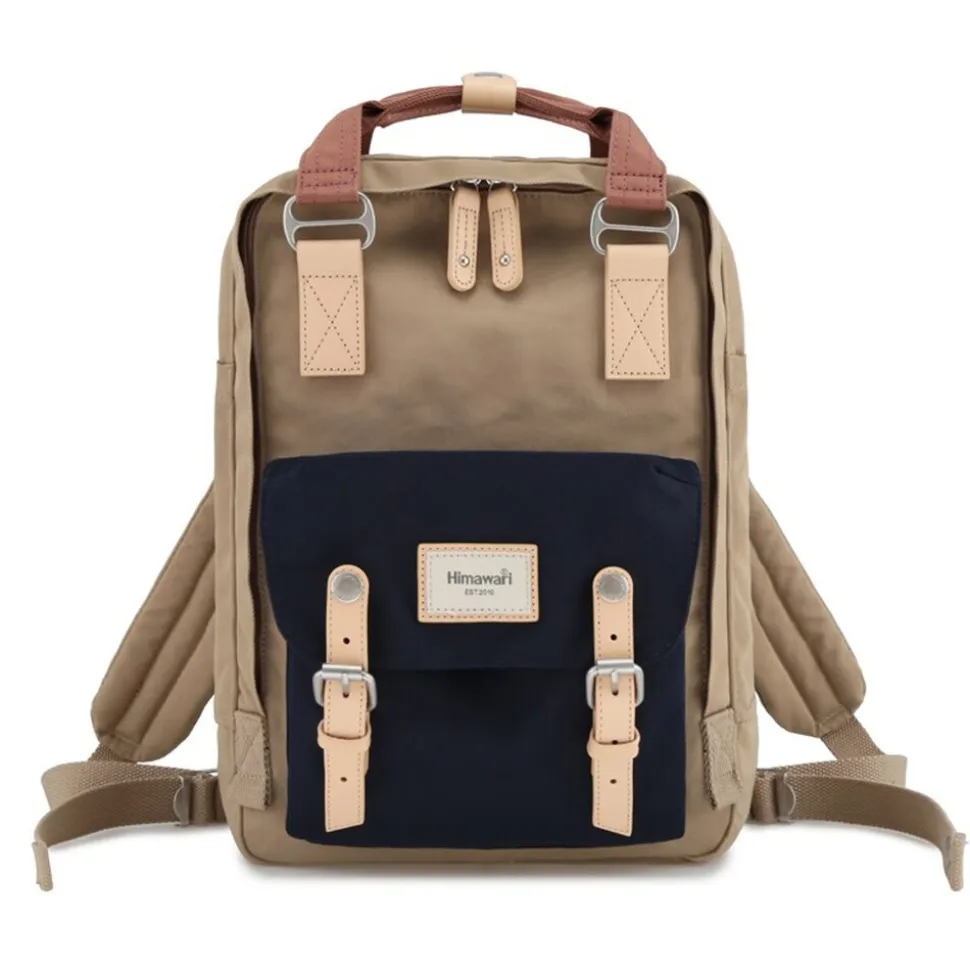 Plecak na laptop 14” Himawari, 16 l, beżowo-granatowy
