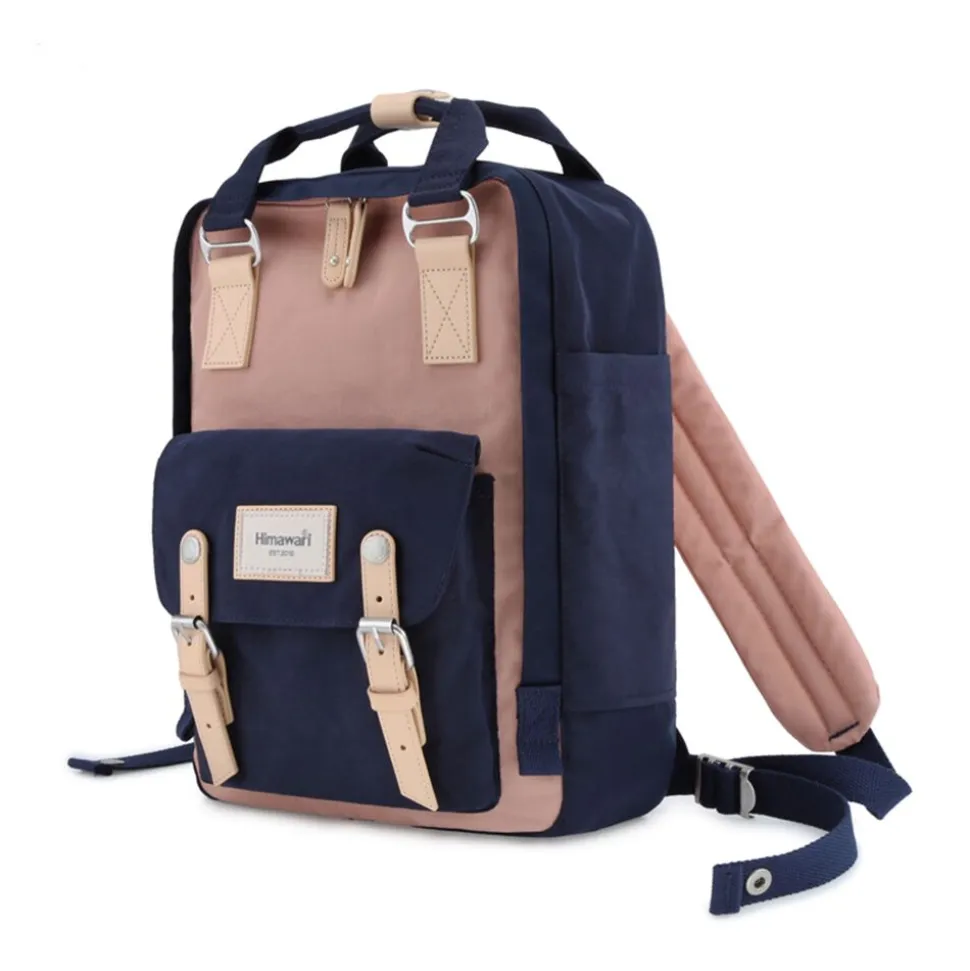 Plecak na laptop 14” Himawari, 16 l, różowo-granatowy