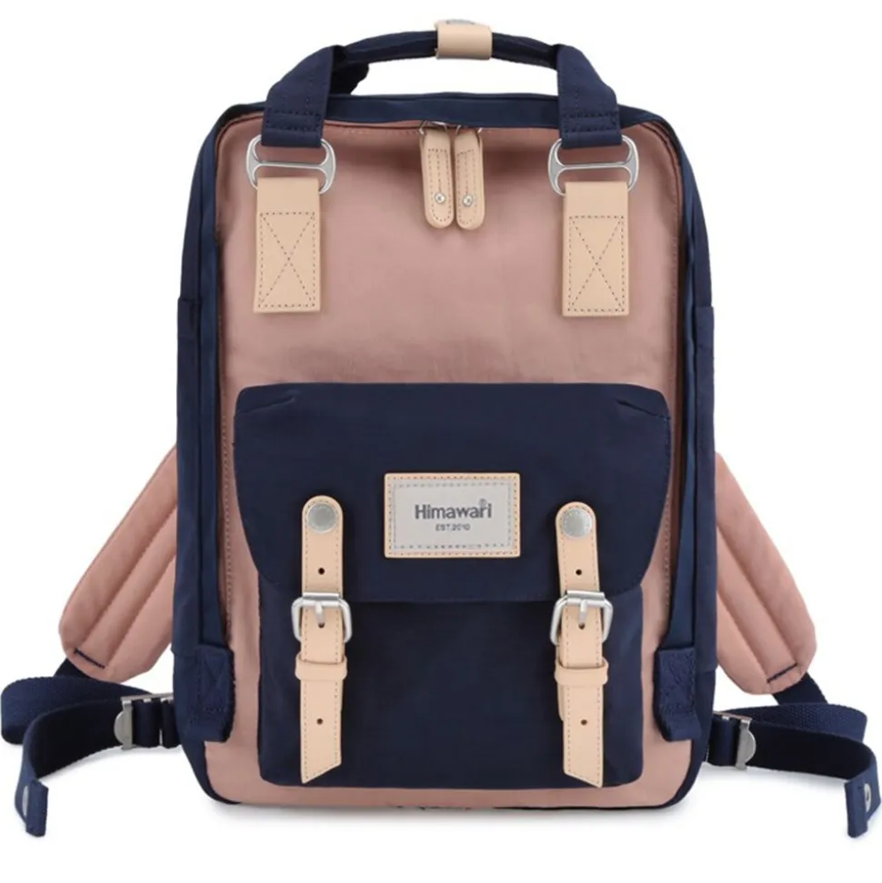 Plecak na laptop 14” Himawari, 16 l, różowo-granatowy