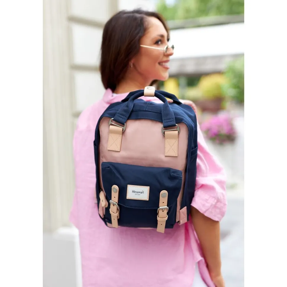Plecak na laptop 14” Himawari, 16 l, różowo-granatowy