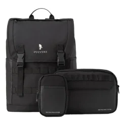 Plecak podróżny Puccini Adventure Collection, 27 l, modułowy, czarny