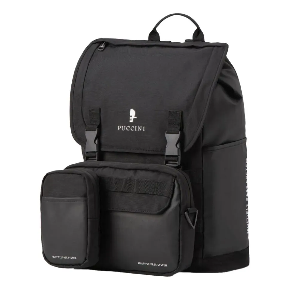 Plecak podróżny Puccini Adventure Collection, 27 l, modułowy, czarny