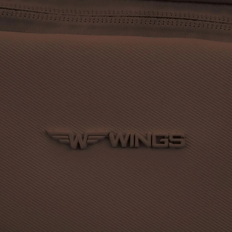 Plecak podróżny Wings CBP003, kabinowy, 43 x 30 x 17 cm, brązowy