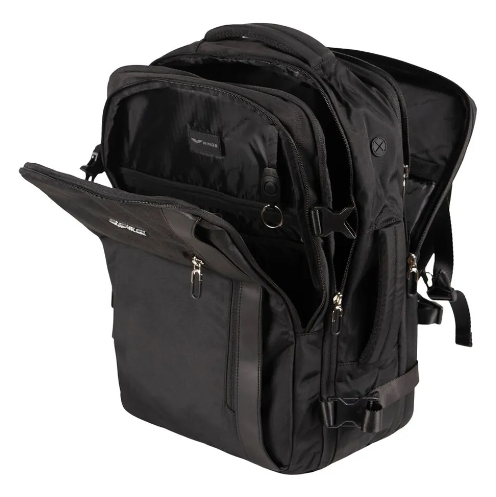 Plecak podróżny Wings Skylark, 30,5 l, czarny