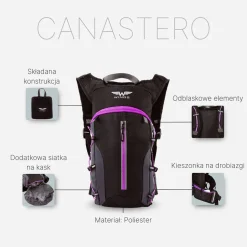 Plecak rowerowy Wings Canastero, 10 l, fioletowy