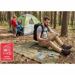 Plecak survivalowy Wild Trek MobiPack, 14,4 l, z wyposażeniem, czarny