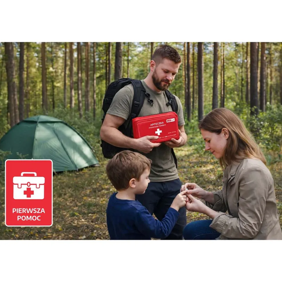Plecak survivalowy Wild Trek MobiPack, 14,4 l, z wyposażeniem, czarny