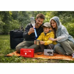 Plecak survivalowy Wild Trek MobiPack, 14,4 l, z wyposażeniem, czarny