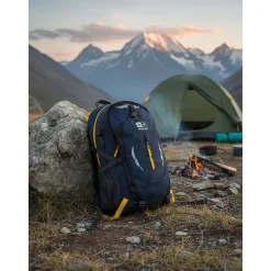 Plecak turystyczny HiMountain Cruise, 35 l, granatowo-żółty