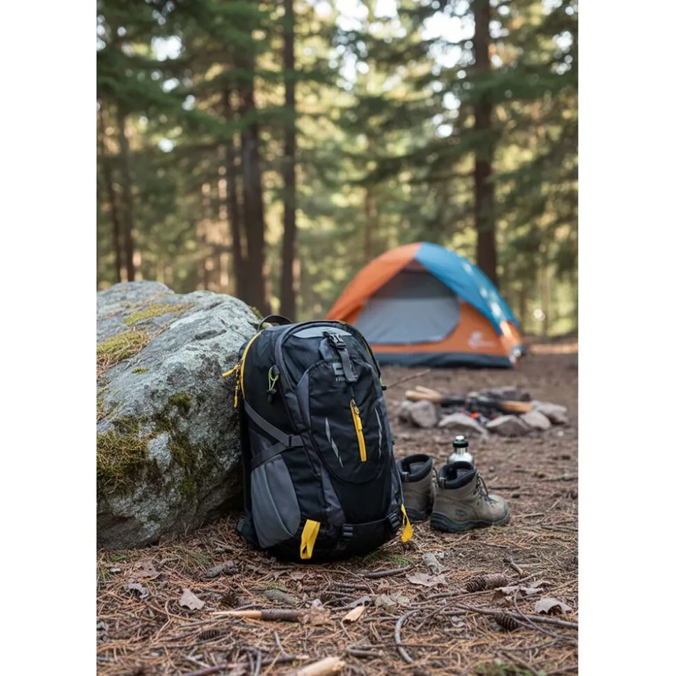 Plecak turystyczny HiMountain Cruise, 35 l, czarno-żółty