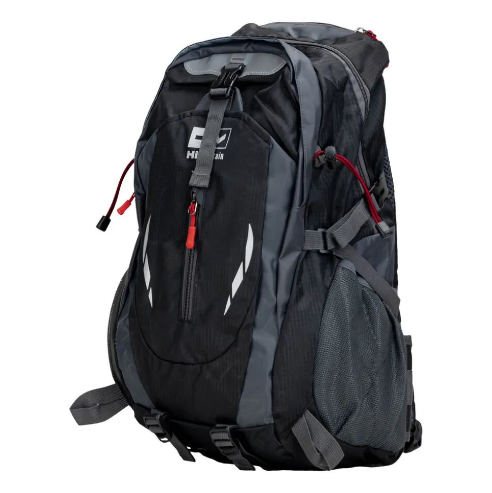 Plecak turystyczny HiMountain Terra, 35 l, czarno-czerwony