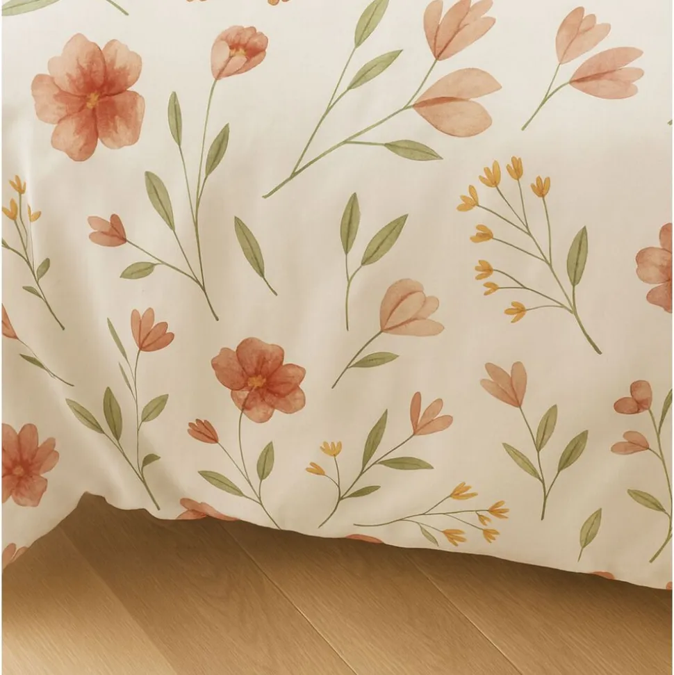 Pościel bawełniana 160 x 200 cm Pation Home Vivienne, maki