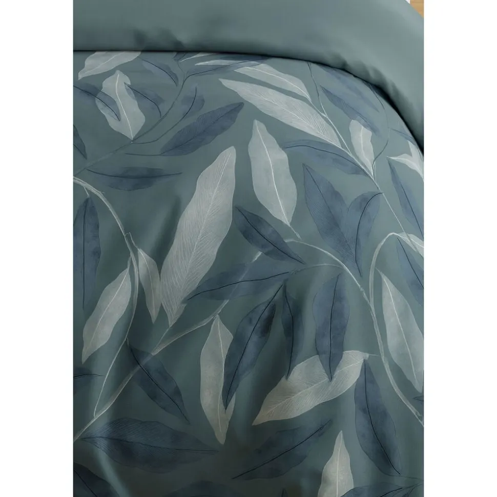 Pościel bawełniana 160 x 200 cm Pation Home Vivienne, białe liście