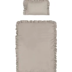 Pościel niemowlęca 100 x 135 cm Pure, z falbaną, taupe