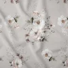 Pościel satynowa 140 x 200 cm Home Satin, szara w wiosenne kwiaty