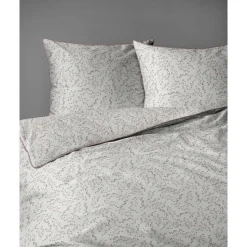 Pościel z perkalu 220 x 200 cm Lame Percale, różowe kwiatki
