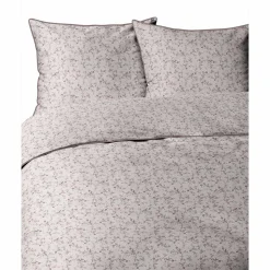 Pościel z perkalu 220 x 200 cm Lame Percale, kwiatki, pudrowy róż
