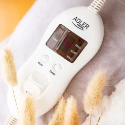 Poduszka elektryczna Adler AD 7412, z pilotem i 4-stopniową regulacją temperatury