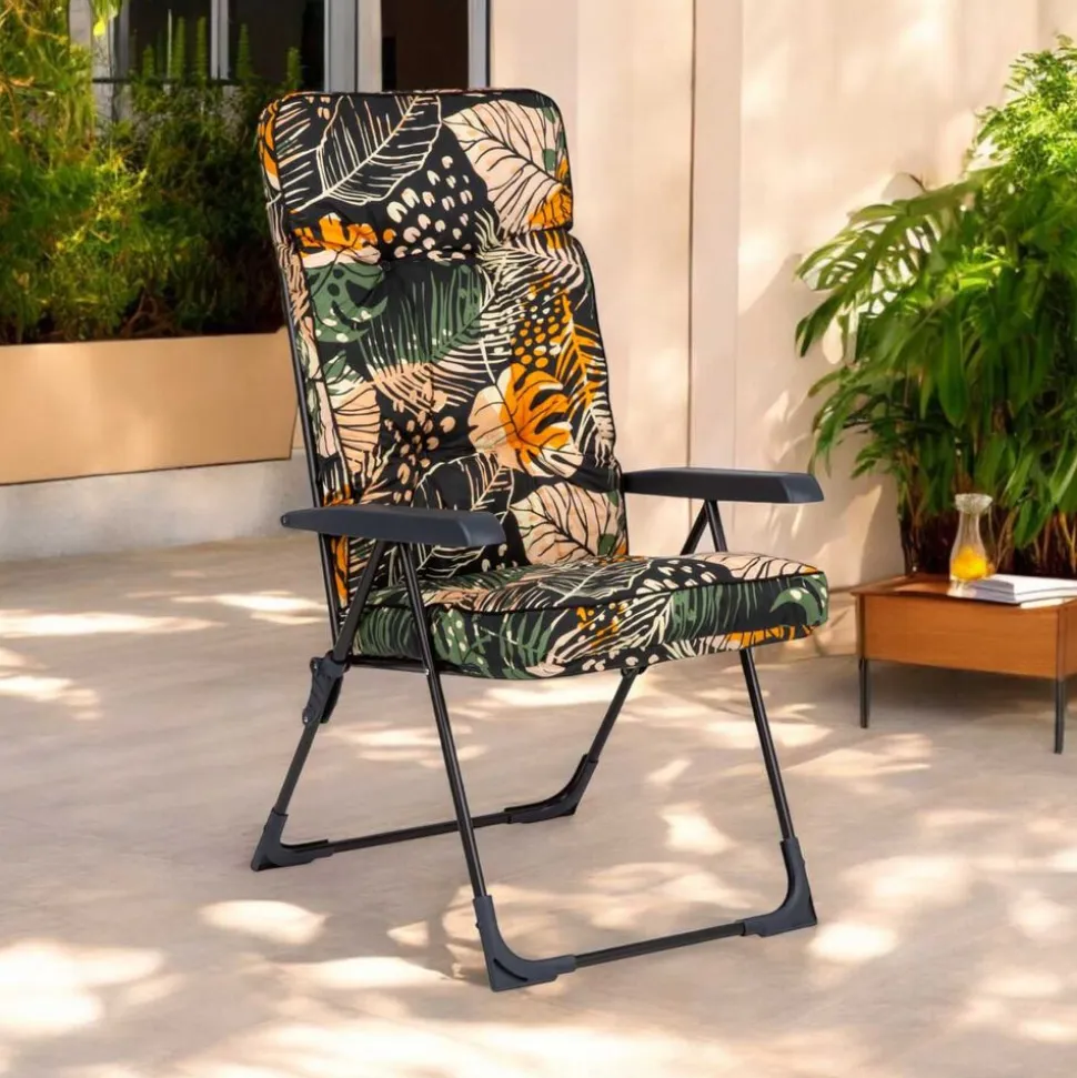 Poduszka ogrodowa Patio G059-15IB na fotel, liście monstery