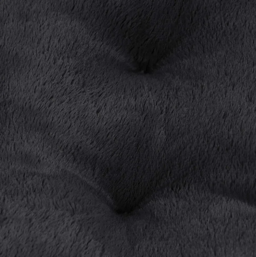 Poduszka okrągła Domarex Ivy Plush, ciemnoszara