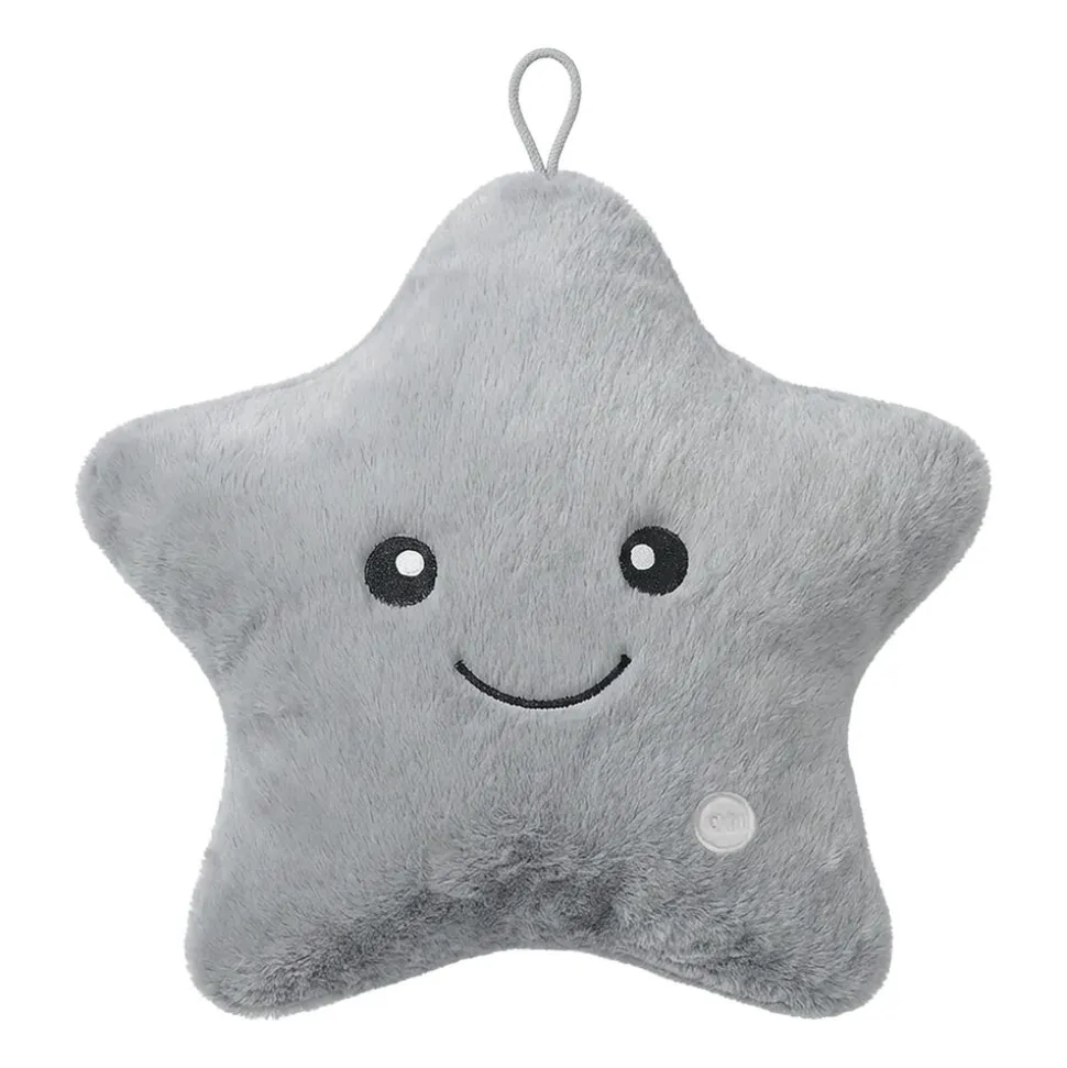 Poduszka świecąca Domarex Shiny Star LED, szara