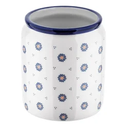 Pojemnik ceramiczny z pokrywką Tadar Folklor, 900 ml, biały