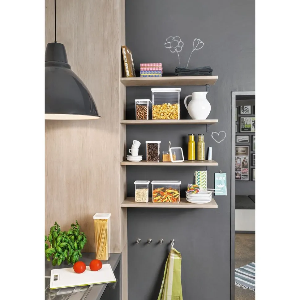 Pojemnik kwadratowy Rotho Loft, 1 l, biały