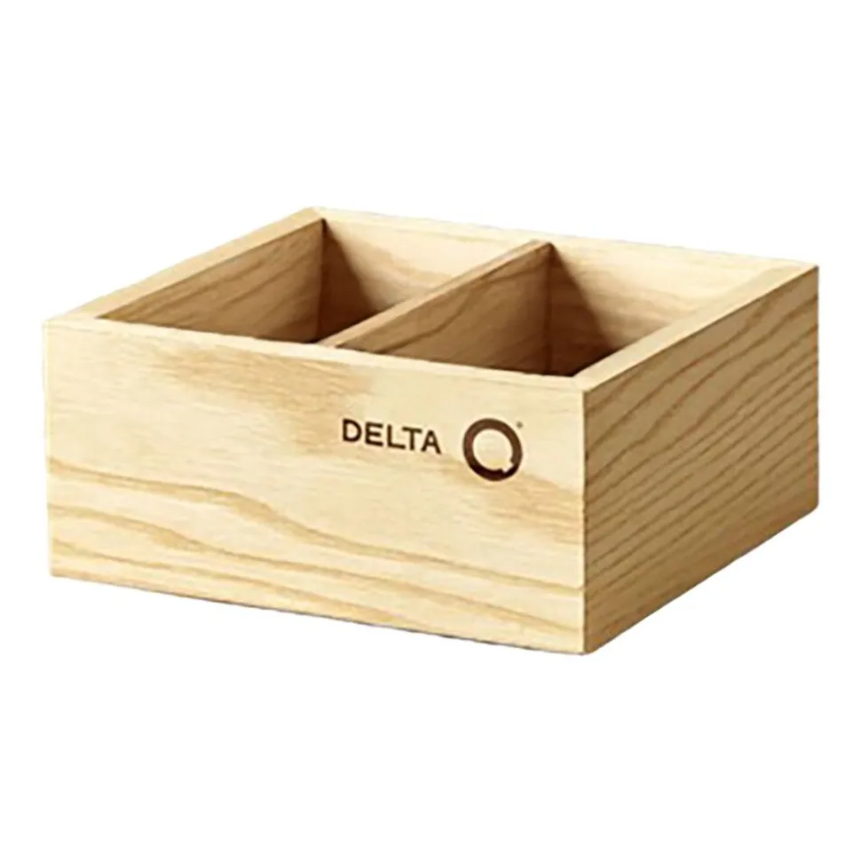 Pojemnik na cukier w saszetkach Delta Q Qombo, drewniany