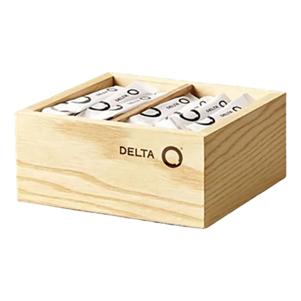 Pojemnik na cukier w saszetkach Delta Q Qombo, drewniany