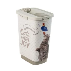 Pojemnik na karmę Rotho CODY Cat, 25 L, beżowy
