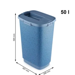 Pojemnik na karmę Rotho CODY, 50 L, niebieski