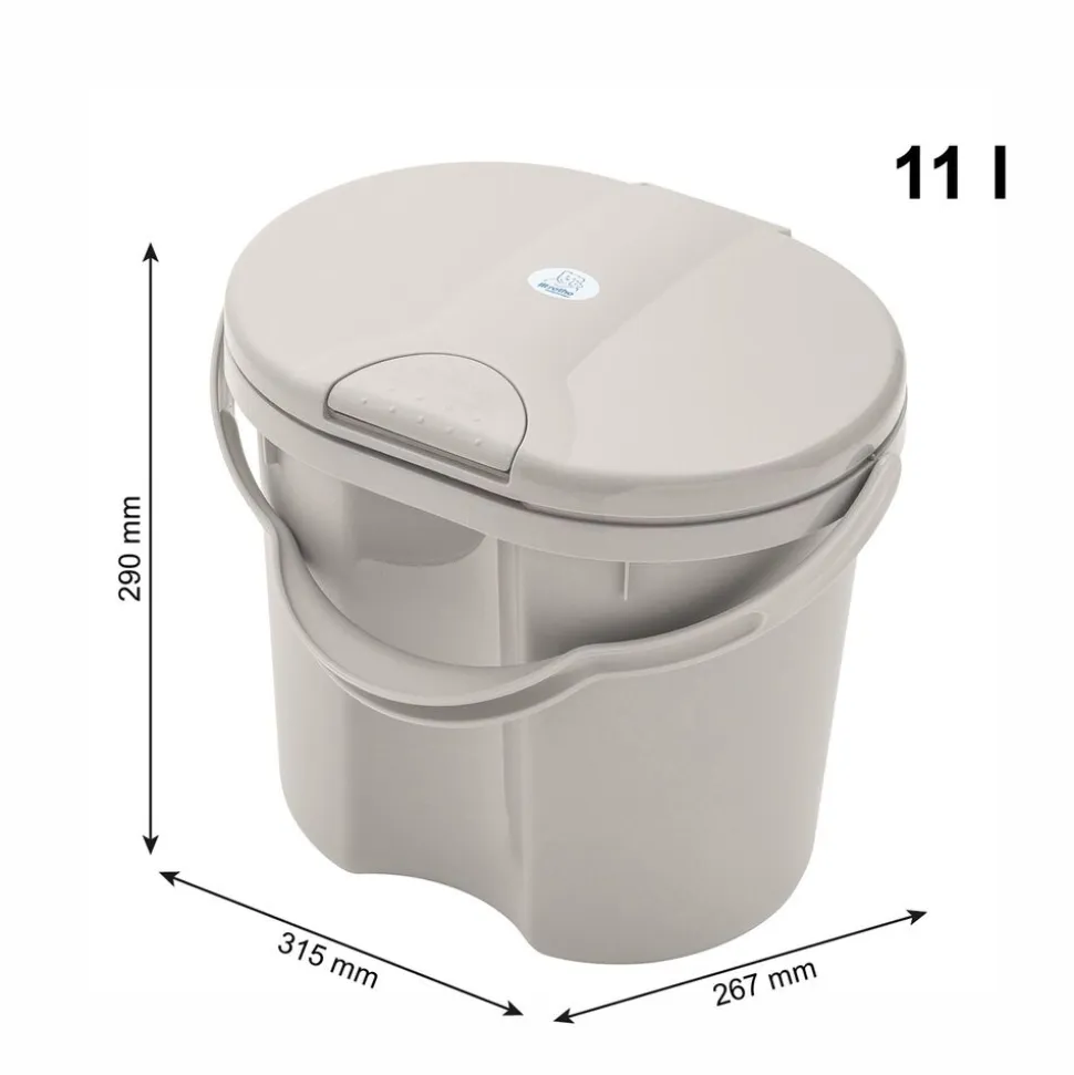 Pojemnik na pieluchy Rotho Tilo, 11 l, cappuccino