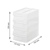Pojemnik z 4 szufladami 14,1 x 19,5 x 23,3 cm Rotho Tower, transparentny