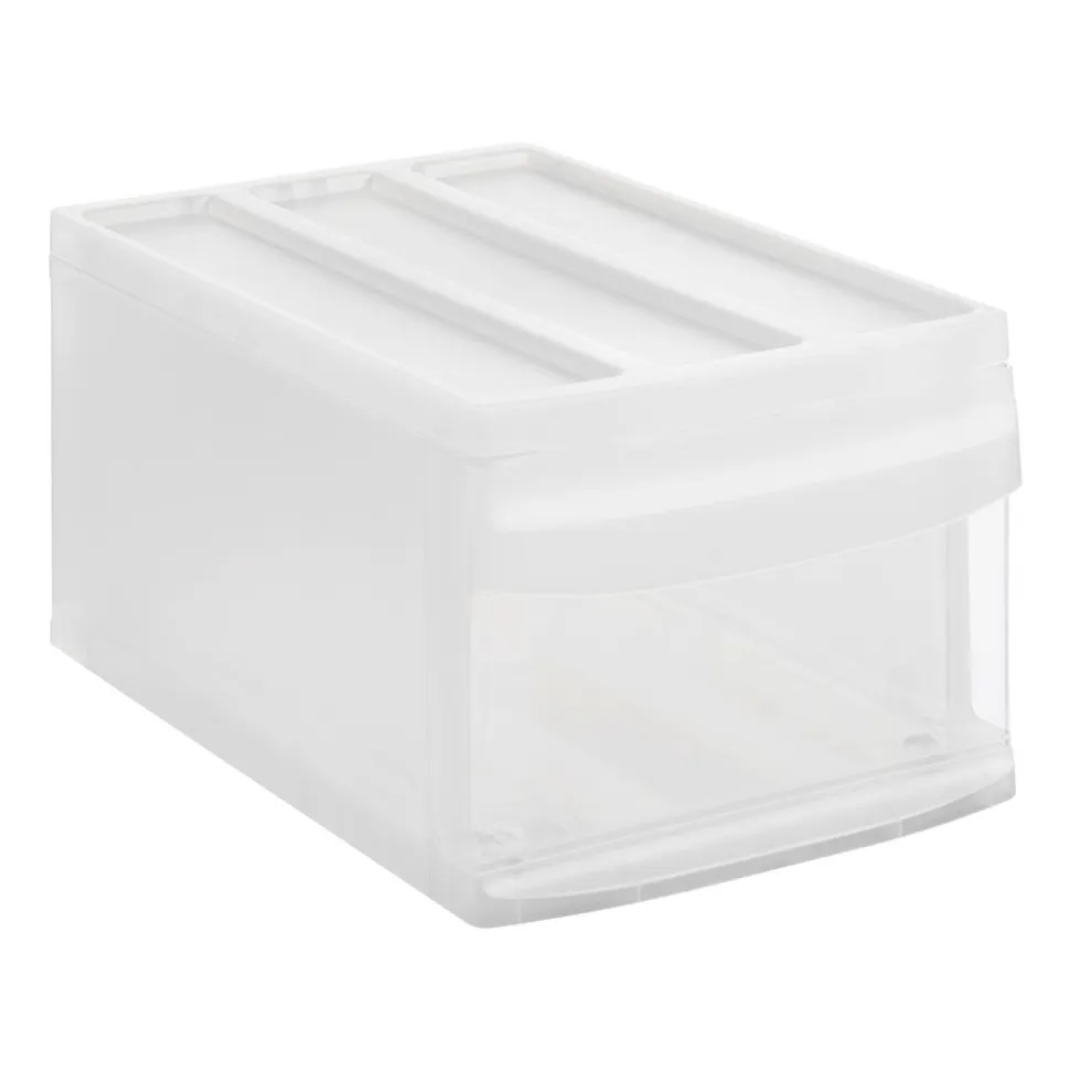 Pojemnik z szufladą 25,5 x 39,5 x 20,3 cm Rotho Systemix, transparentny