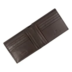 Portfel męski ze skóry koziej Wings, 11 x 13 x 2 cm, RFID, brązowy
